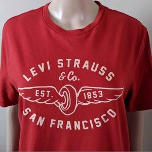 Levi's Red tshirt, Men's Large